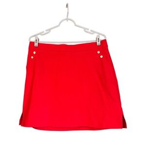 Rafaella Comfort Red Skort Stretch Womens Large, Country Club, Vacation, Casual‎